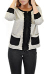 ZIP-UP JACKET WITH RUFFLE AND POCKET