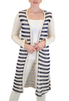 STRIPE OPEN CARDIGAN