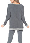 V-NECK W/ SHOULDER PATCH - PTJ TREND: Women's Designer Clothing